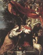 CEREZO, Mateo The Mystic Marriage of St Catherine oil painting artist